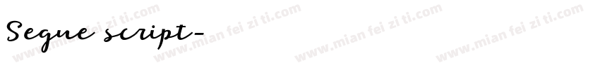 Segue script字体转换